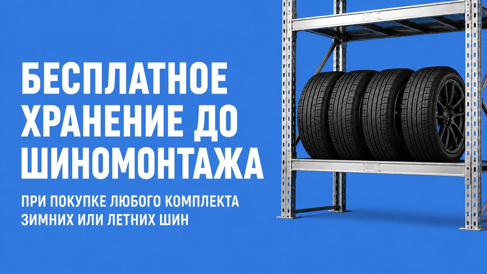 Бесплатное хранение до шиномонтажа